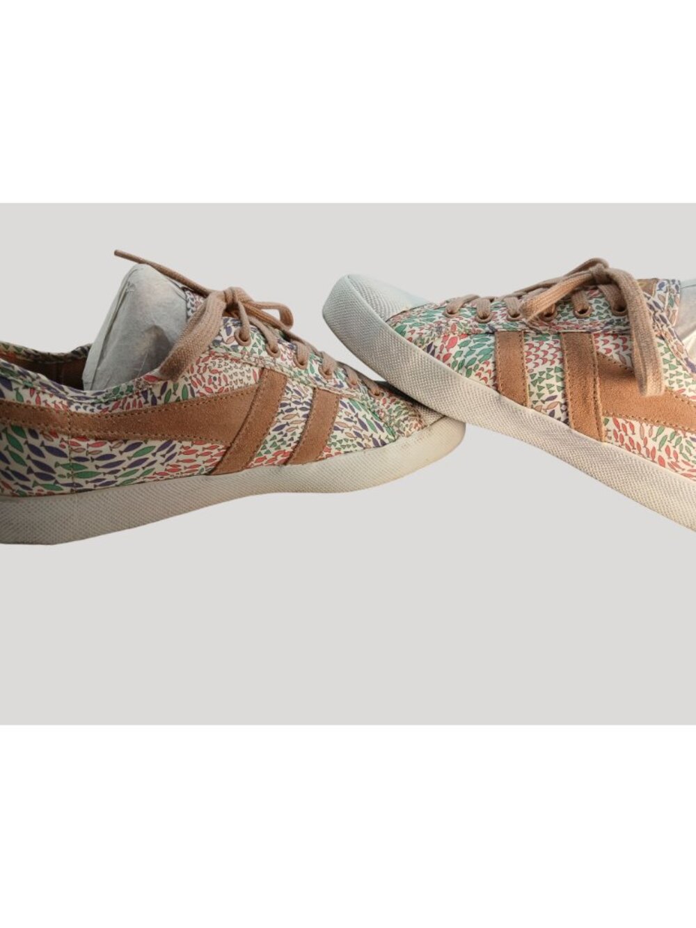Sold------Gola x Liberty Fish Print Sneakers US 10 EUR 41 Coasters Fabric Upper - Picture 14 of 14